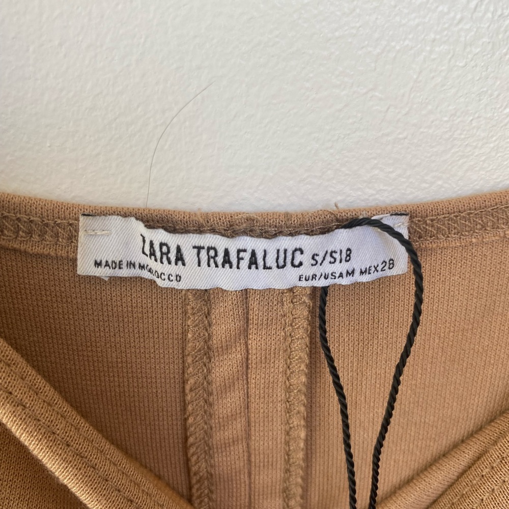 Zara Trafaluc Tan Bodycon Dress in S - Picture 4 of 4